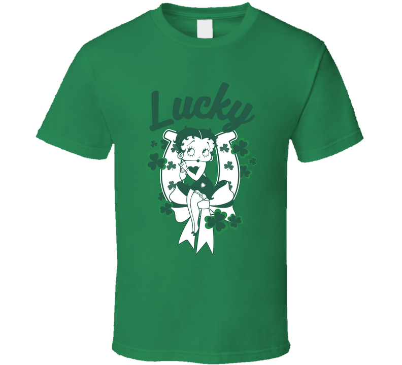 Betty Boop St. Patrick's Day Lucky Green Unisex T Shirt