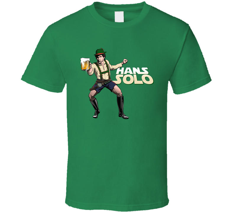 Star Wars Octoberfest Hans Solo Beer Green Unisex T Shirt