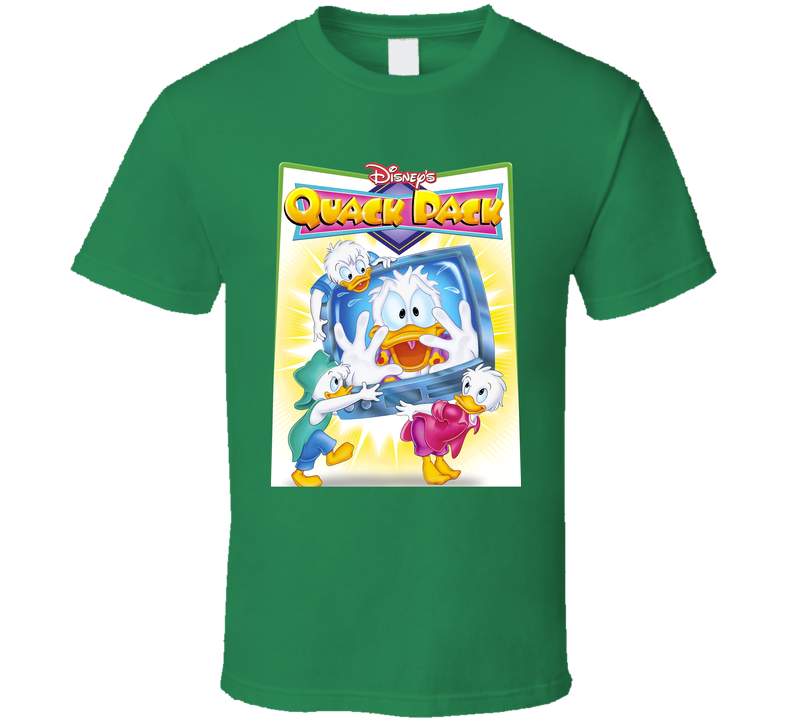 Quack Pack Prank 90s Kids Duck Tv Show Cartoon Green Unisex T Shirt