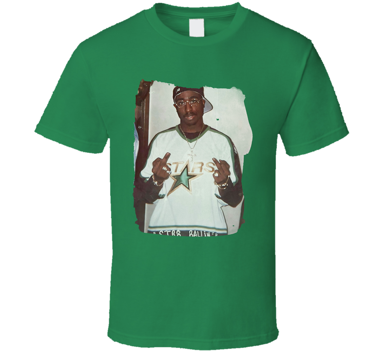 Dallas Stars Flipping Bird Middle Finger Green Unisex T Shirt