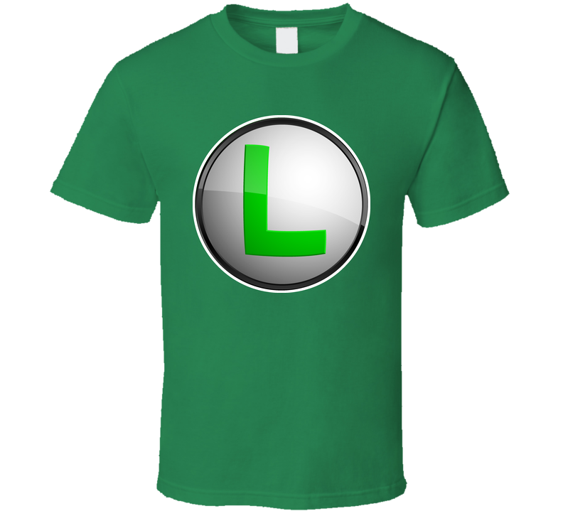 Super Mario Bros Luigi Logo Green Unisex T Shirt