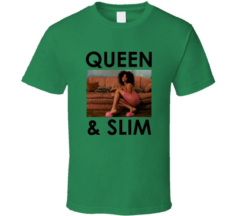 Queen And Slim Indya Moore Popular Romantic Drama Movie Lovers Green Unisex T Shirt