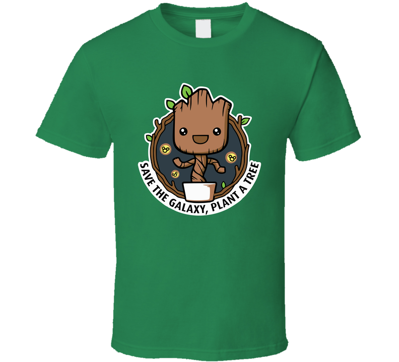 Save The Galaxy Plant A Tree Green Unisex T Shirt