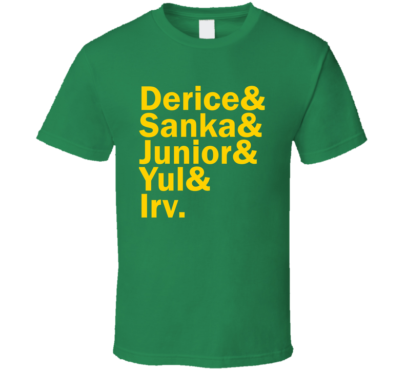 Derice Sanka Junior Yul Irv Cool Runnings Jamaican Bobsled Retro 90s Sports Movie Fan Green Unisex T Shirt