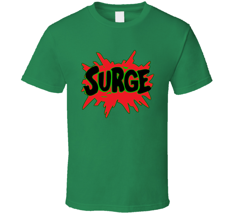 Surge Citrus Flavored Soda Pop Drink Green Unisex T Shirt
