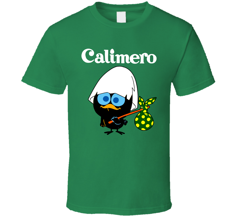 Calimero Cartoon Swedish Tv Jullovsmorgon Green Unisex T Shirt Calimero Cartoon Swedish Tv Jullovsmorgon Green Unisex T Shirt