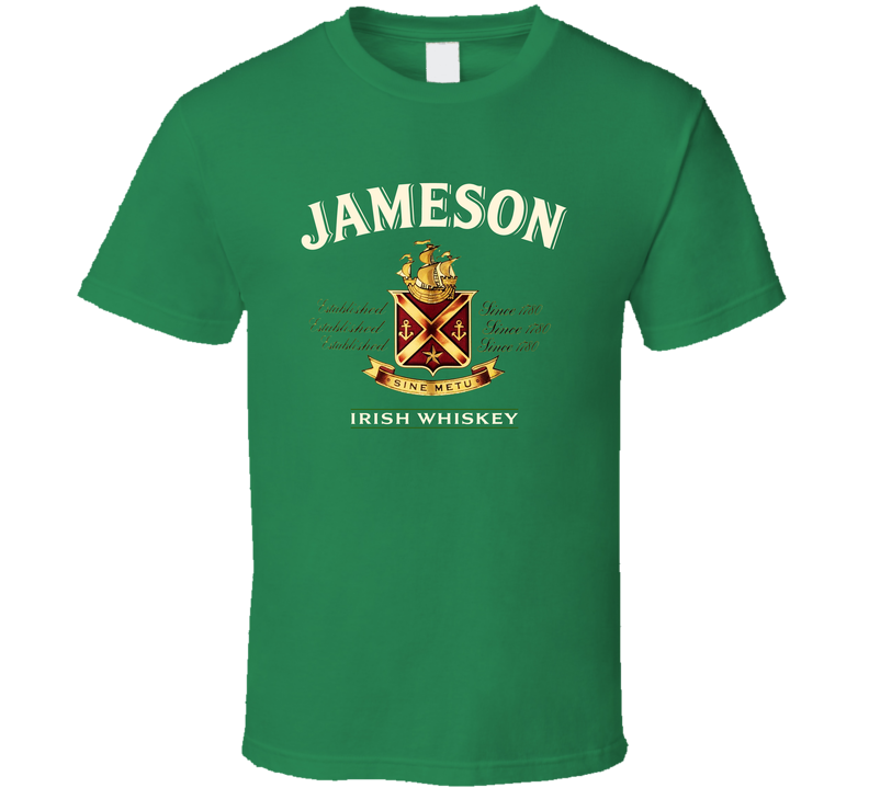 Jameson Irish Whiskey Green Unisex T Shirt