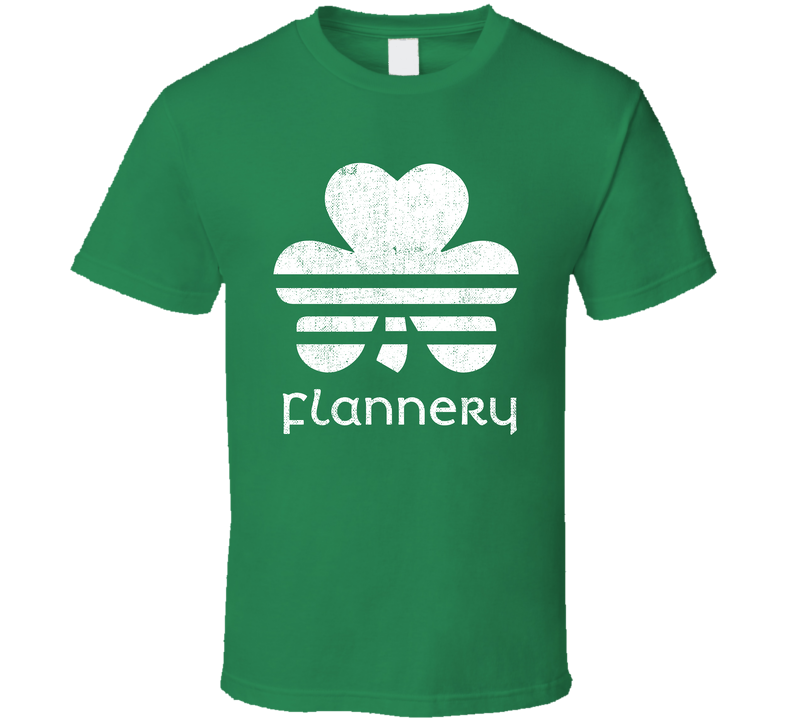 Flannery Clover Luck Charm Irish Name St Patricks Day Green Unisex T Shirt