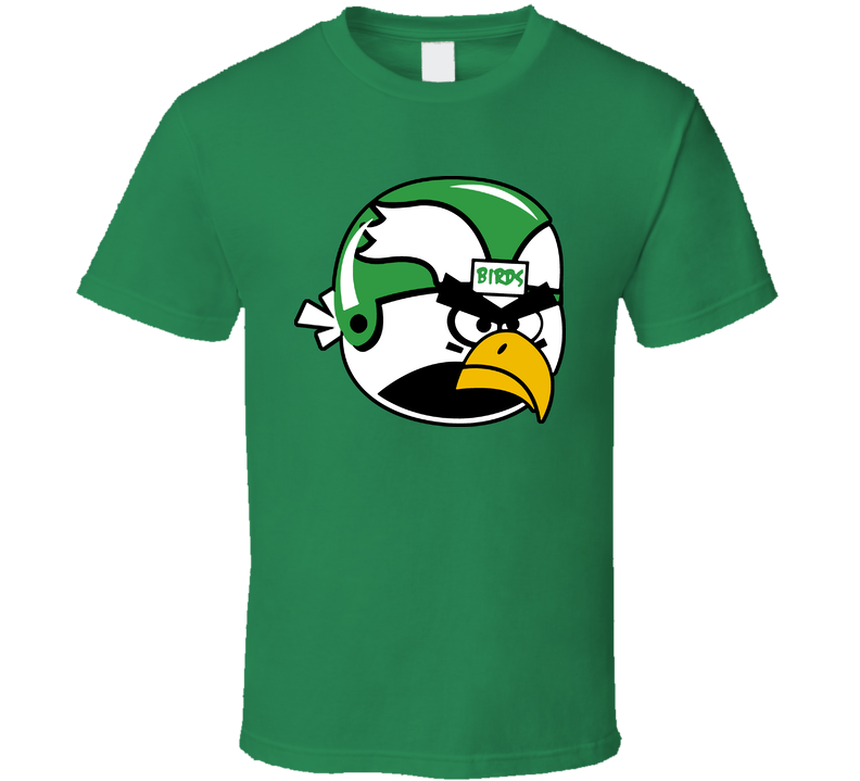 Angry Birds Philly Philadelphia Football Eagle Green Unisex T Shirt