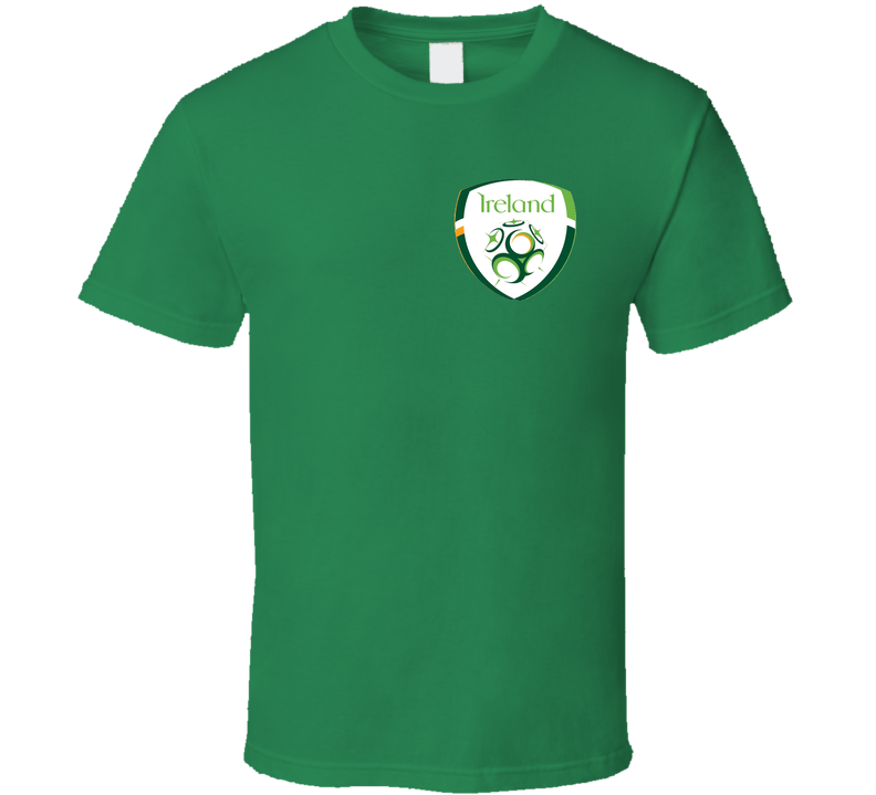 Ireland Soccer Football Team Euro Cup Jersey Crest Logo Supporter Fan Green Unisex T Shirt Ireland Soccer Football Team Euro Cup Jersey Crest Logo Supporter Fan Green Unisex T Shirt
