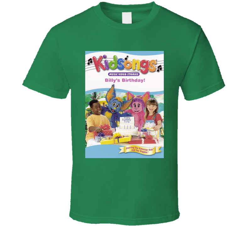 Kidsongs 80s 90s Birthday Kids Musical Tv Show Green Unisex T Shirt