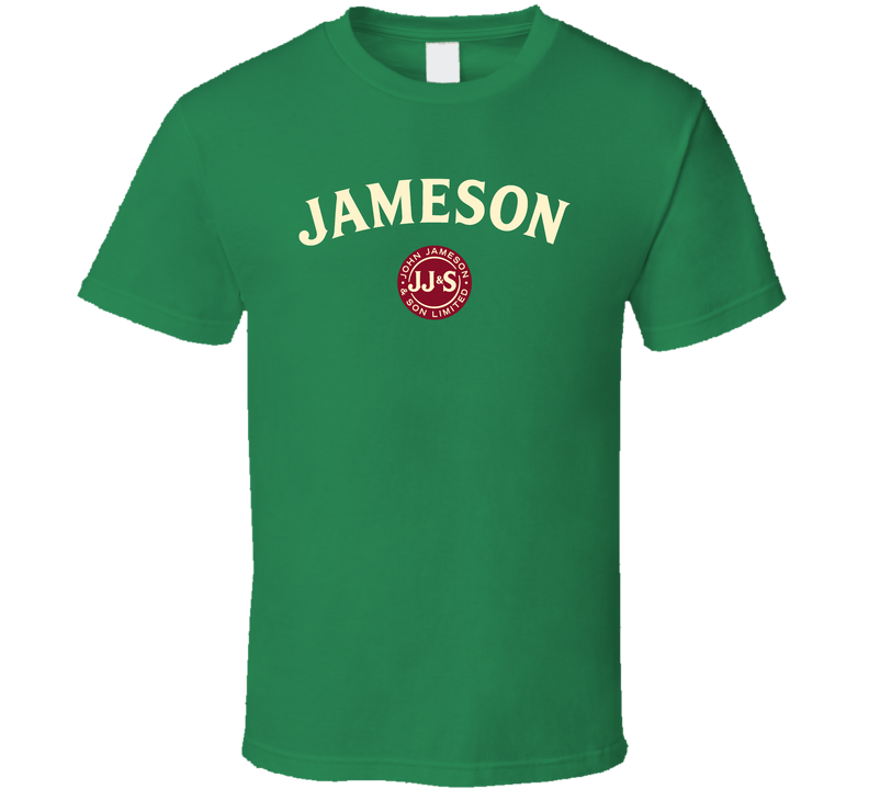 Jameson Irish Whiskey Booze Alcohol Label Drinking Party Green Unisex T Shirt