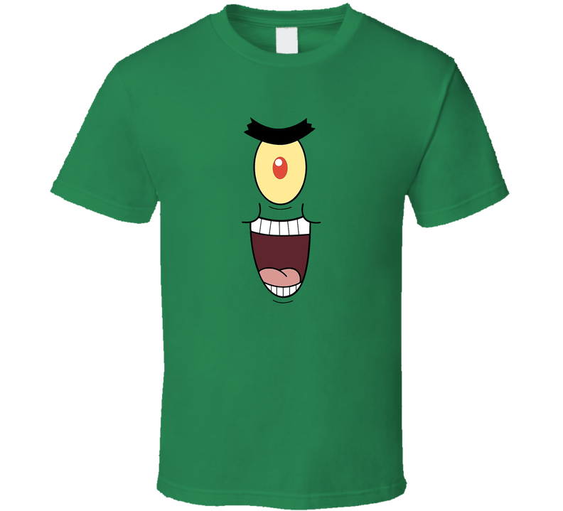 Plankton Evil Laugh Halloween Costume Spongebob Green Unisex T Shirt