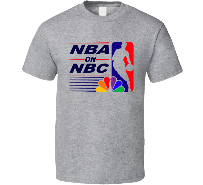 Basketball On Nbc Tv Vintage Unisex Sports Grey Classic Gray Unisex T Shirt