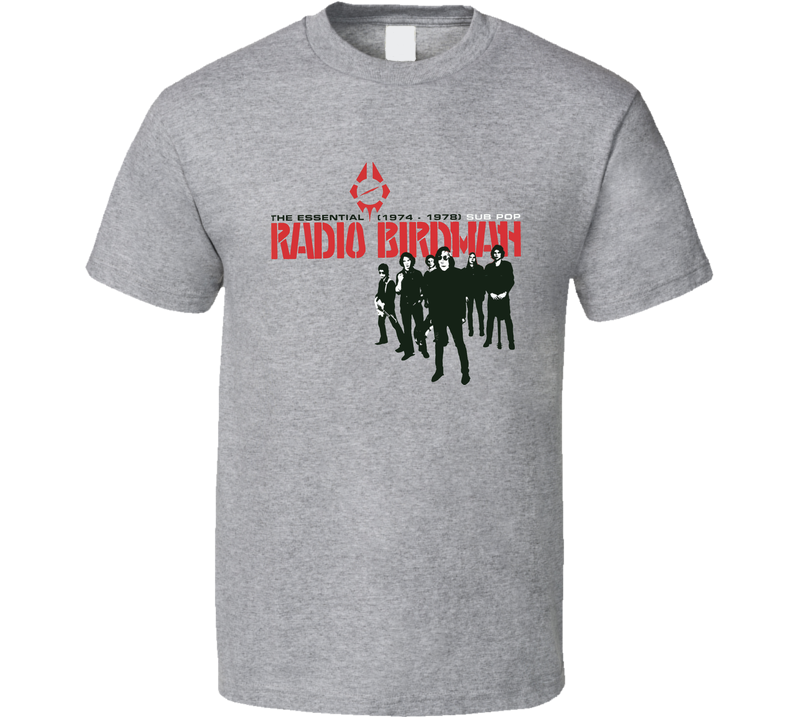 Radio Birdman 70s Retro Gray Unisex T Shirt