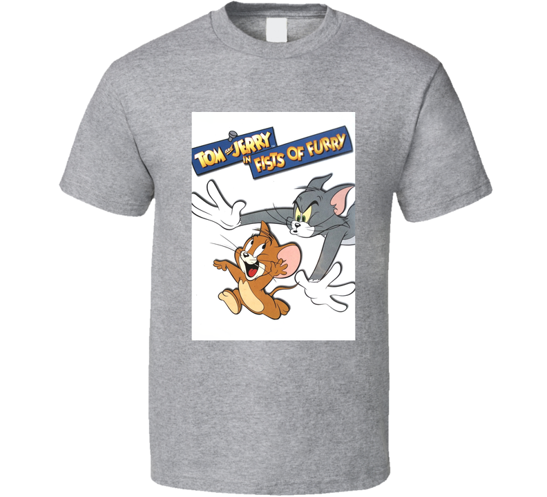 Tom And Jerry Fists Of Furry Nintendo 64 N64 Video Game Fan Cool Gray Unisex T Shirt