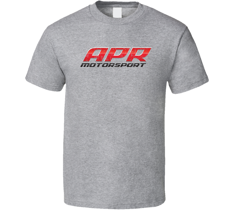 Apr Motorsport Automobile Car Parts Cool Distressed Style Brand Logo Emblem Gray Unisex T Shirt