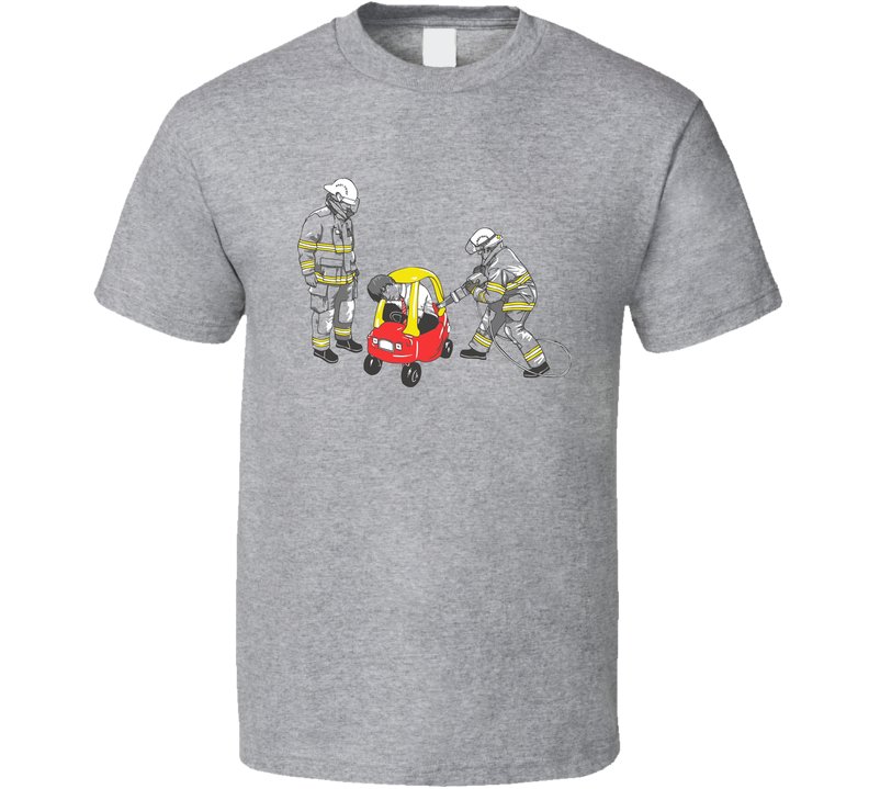 Jaws Of Life Mini Car Funny Cartoon Gray Unisex T Shirt Jaws Of Life Mini Car Funny Cartoon Gray Unisex T Shirt
