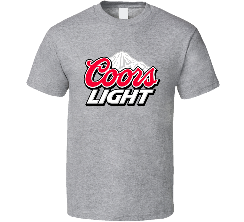 Coors Light Beer Cool Mountain Logo Gray Unisex T Shirt Coors Light Beer Cool Mountain Logo Gray Unisex T Shirt