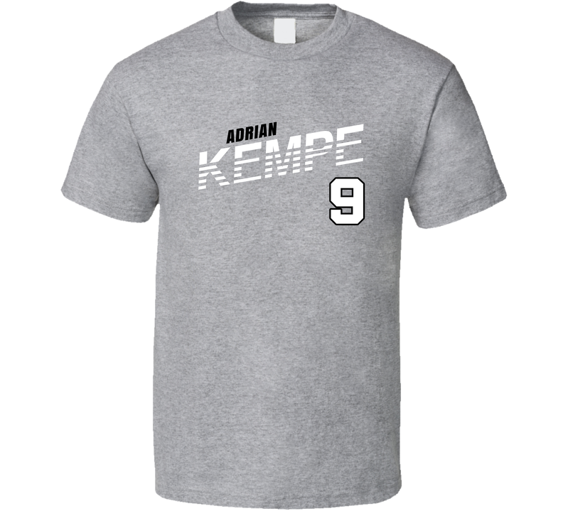 Adrian Kempe 9 Favorite Player Los Angeles Hockey Fan Gray Unisex T Shirt