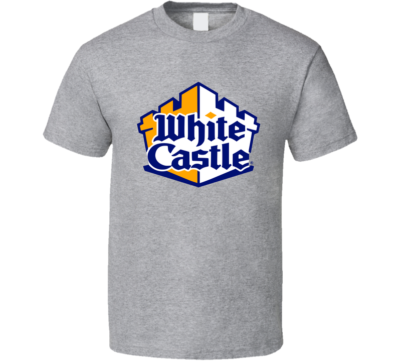 White Castle Fast Food Logo Gray Unisex T Shirt White Castle Fast Food Logo Gray Unisex T Shirt