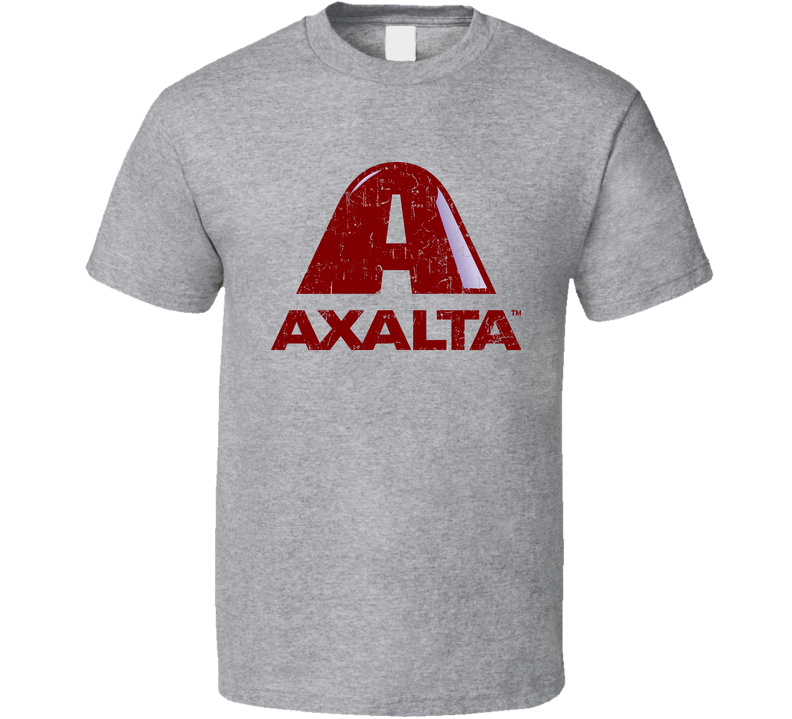 Axalta Automobile Car Parts Cool Distressed Style Brand Logo Emblem Gray Unisex T Shirt