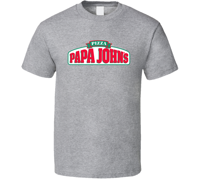Papa John's Fast Food Gray Unisex T Shirt