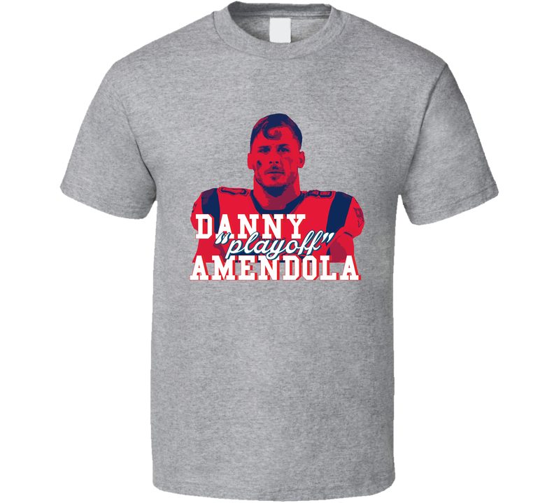 Team Colors Danny Play Off Amendola New England Football Fan Gray Unisex T Shirt