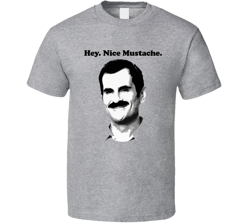 Nice Mustache Modern Family Tv Show Gray Unisex T Shirt
