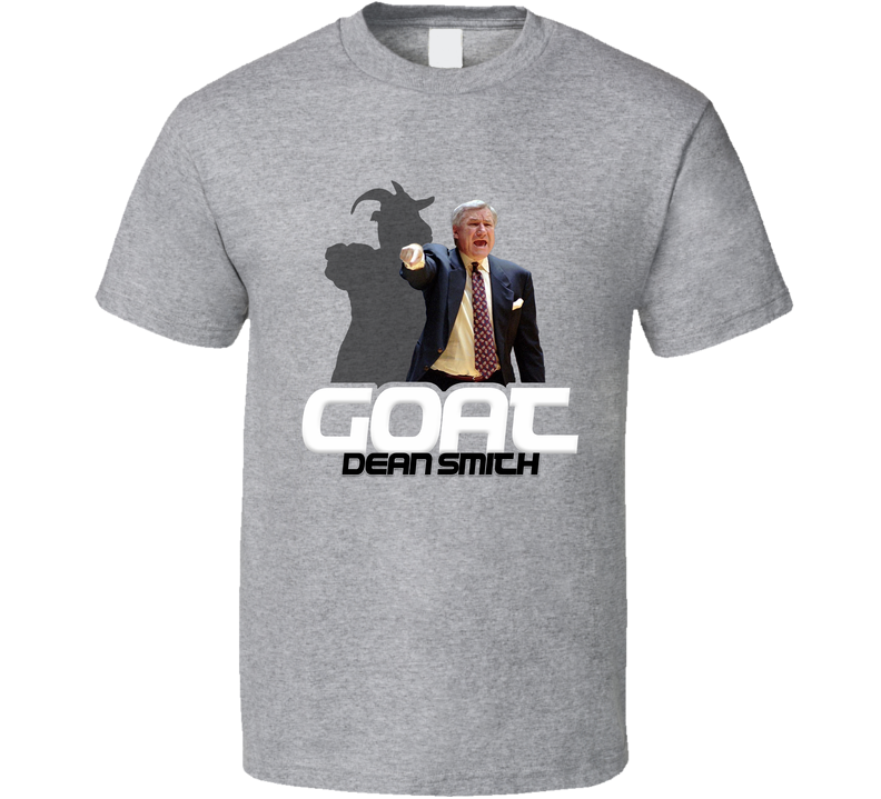 Dean Smith Basketball Coach Goat Gray Unisex T Shirt