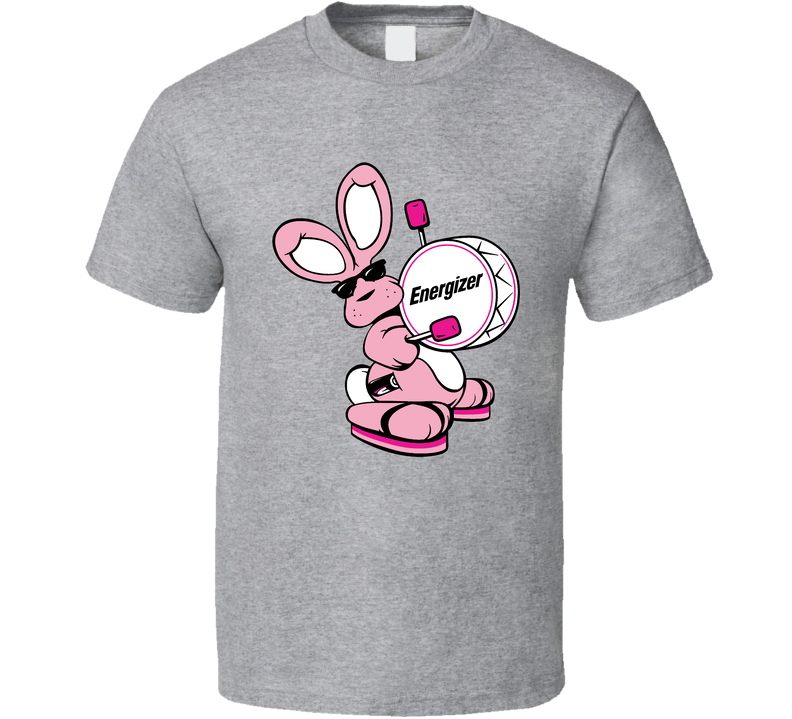It Keeps Going And Going Energizer Bunny Most Memorable Ad Slogan Unisex Soft Cotton Tee Gray Unisex T Shirt