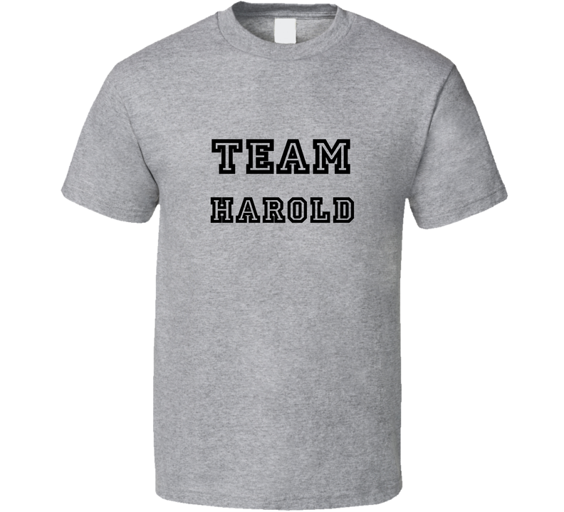 Team Harold Last Name Family Sports Gray Unisex T Shirt
