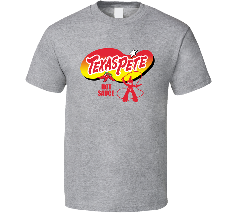 Texas Pete Hot Sauce Pepper Spicy Fan Gray Unisex T Shirt