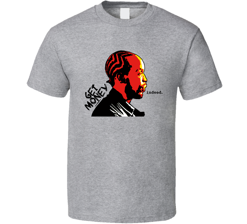 Omar Little The Wire Get Money Indeed Gray Unisex T Shirt