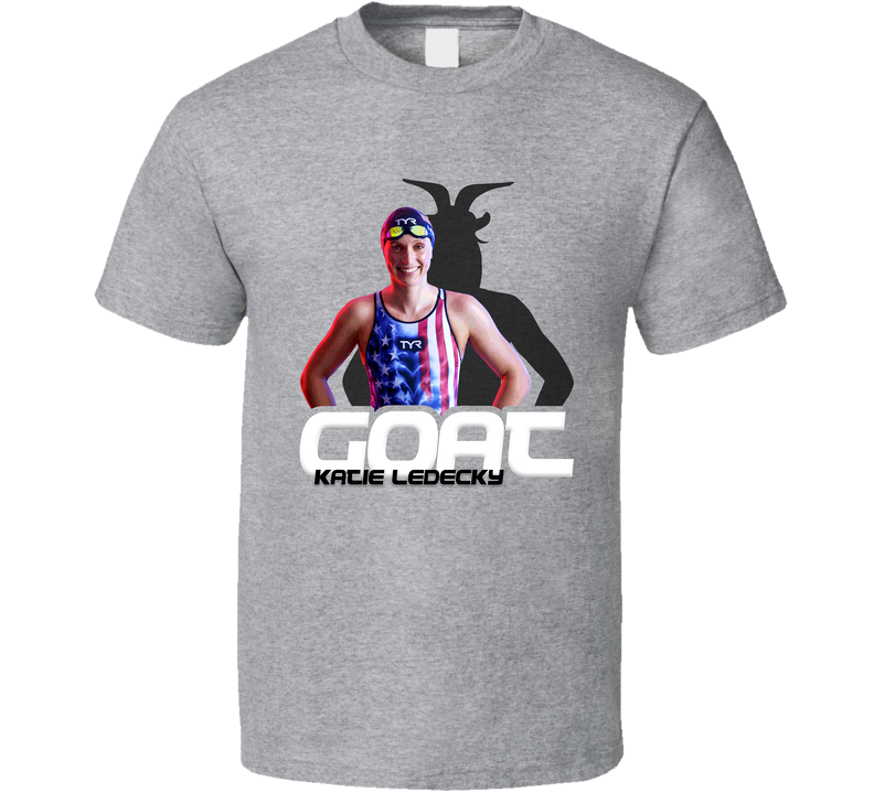 Katie Ledecky Olympic Goat Gray Unisex T Shirt
