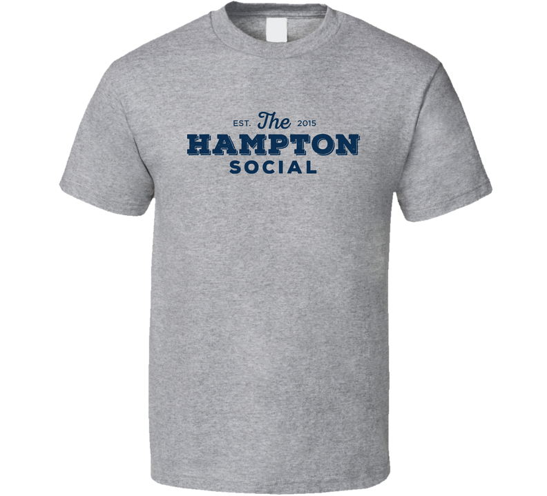 The Hampton Social Nashville Tennessee Top Restaurants Food Fan Lover Foodie Worn Look Gray Unisex T Shirt