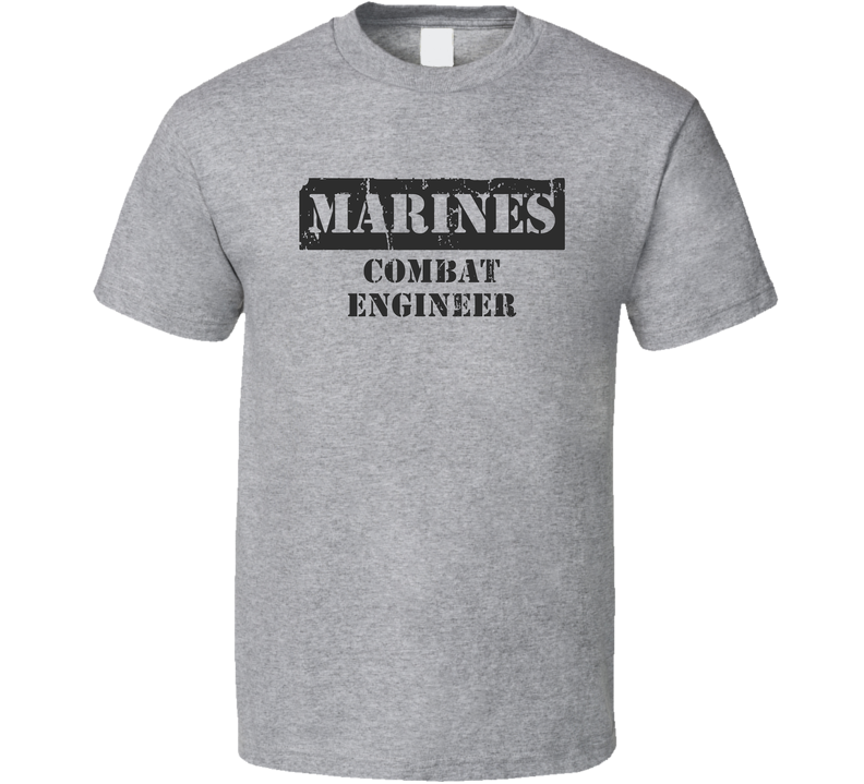 Combat Engineer Marines Gray Unisex T Shirt