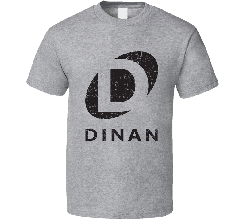Dinan Automobile Car Truck Motorcycle Auto Parts Cool Distressed Style Brand Logo Emblem Gray Unisex T Shirt