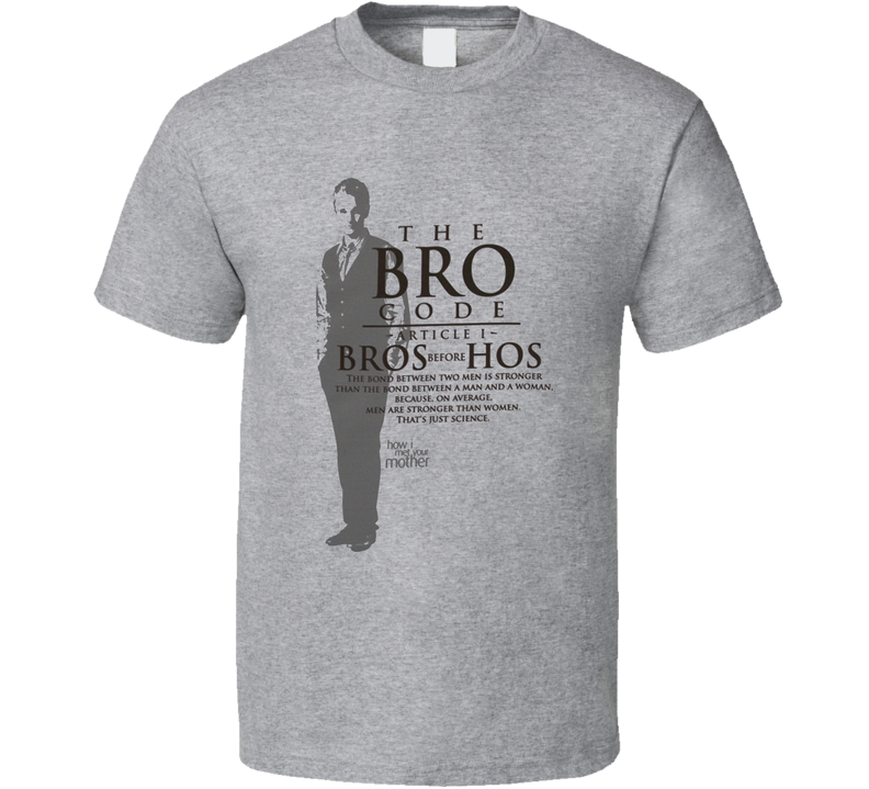 How I Met Your Mother The Bro Code Gray Unisex T Shirt