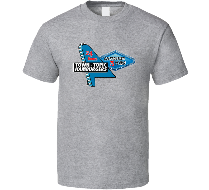 Town Topic Hamburgers Burger Food Fan Gray Unisex T Shirt