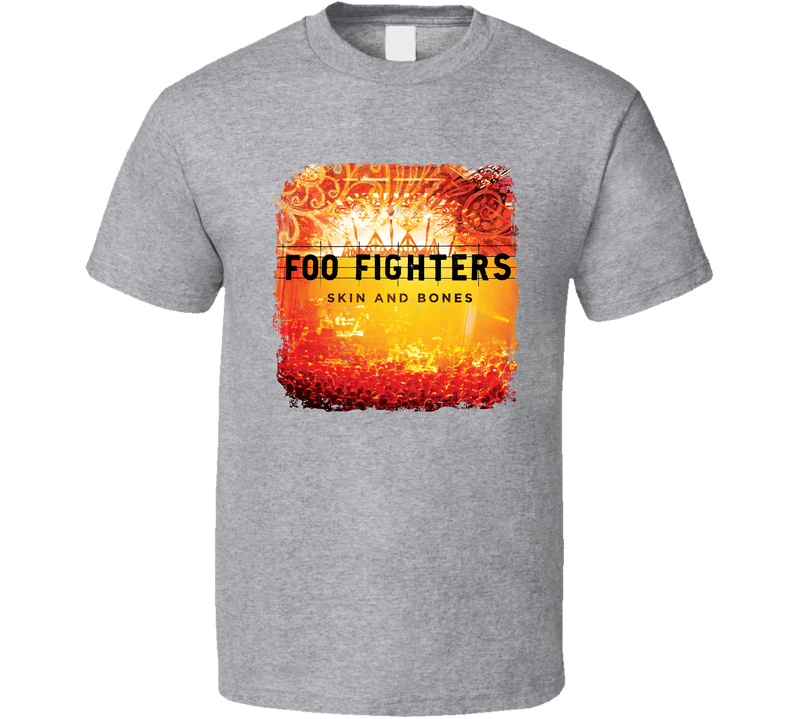 Foo Fighters Skin And Bones American Rock Band Music Gray Unisex T Shirt