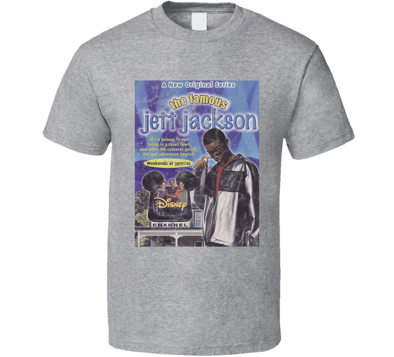 The Famous Jett Jackson Poster 90s Kids Tv Show Worn Look Gray Unisex T Shirt