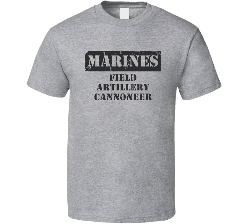 Field Artillery Cannoneer Marines Gray Unisex T Shirt Field Artillery Cannoneer Marines Gray Unisex T Shirt