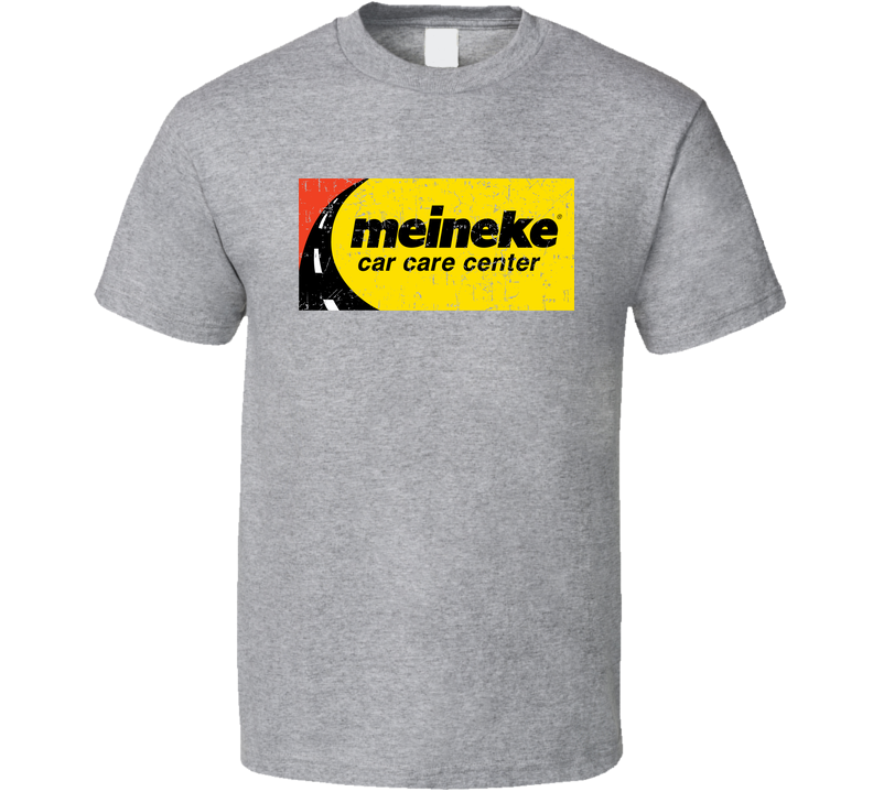 Meineke Automobile Car Truck Motorcycle Auto Parts Cool Distressed Style Brand Logo Emblem Gray Unisex T Shirt