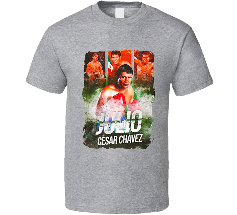 Julio Cesar Chavez Professional Boxing Gray Unisex T Shirt Julio Cesar Chavez Professional Boxing Gray Unisex T Shirt
