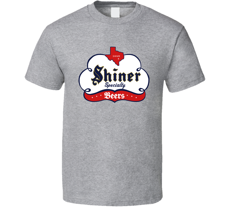 Shiner Specialty Beers Cool Brewery Alcohol Logo Gray Unisex T Shirt