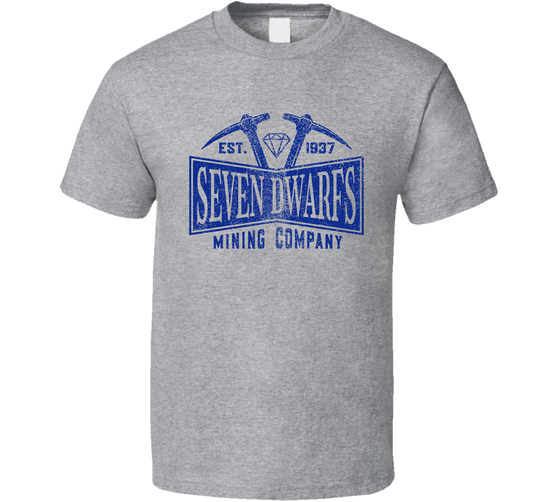 Seven Dwarfs Mining Company Funny Parody Gray Unisex T Shirt