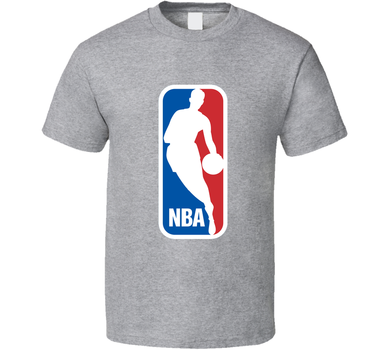 Nba Logo Gray Unisex T Shirt