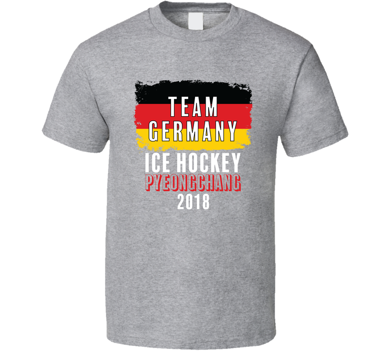 Team Germany Ice Hockey Pyeongchang 2018 Olympic Gray Unisex T Shirt Team Germany Ice Hockey Pyeongchang 2018 Olympic Gray Unisex T Shirt