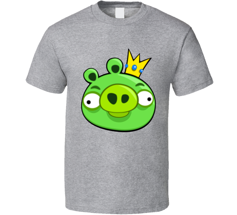 Green Pig Angry Bird Gray Unisex T Shirt Green Pig Angry Bird Gray Unisex T Shirt